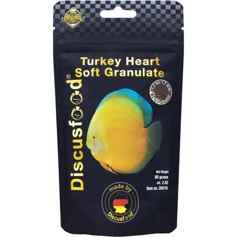 Discus Food Turkey Heart Soft Granulate 80 Gm 1