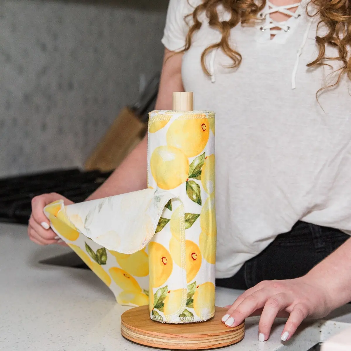 Unpaper® Towels + Holder: Vintage Fruits 2