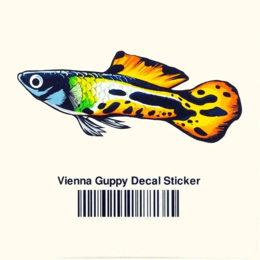 Vienna Guppy Decal Sticker 1