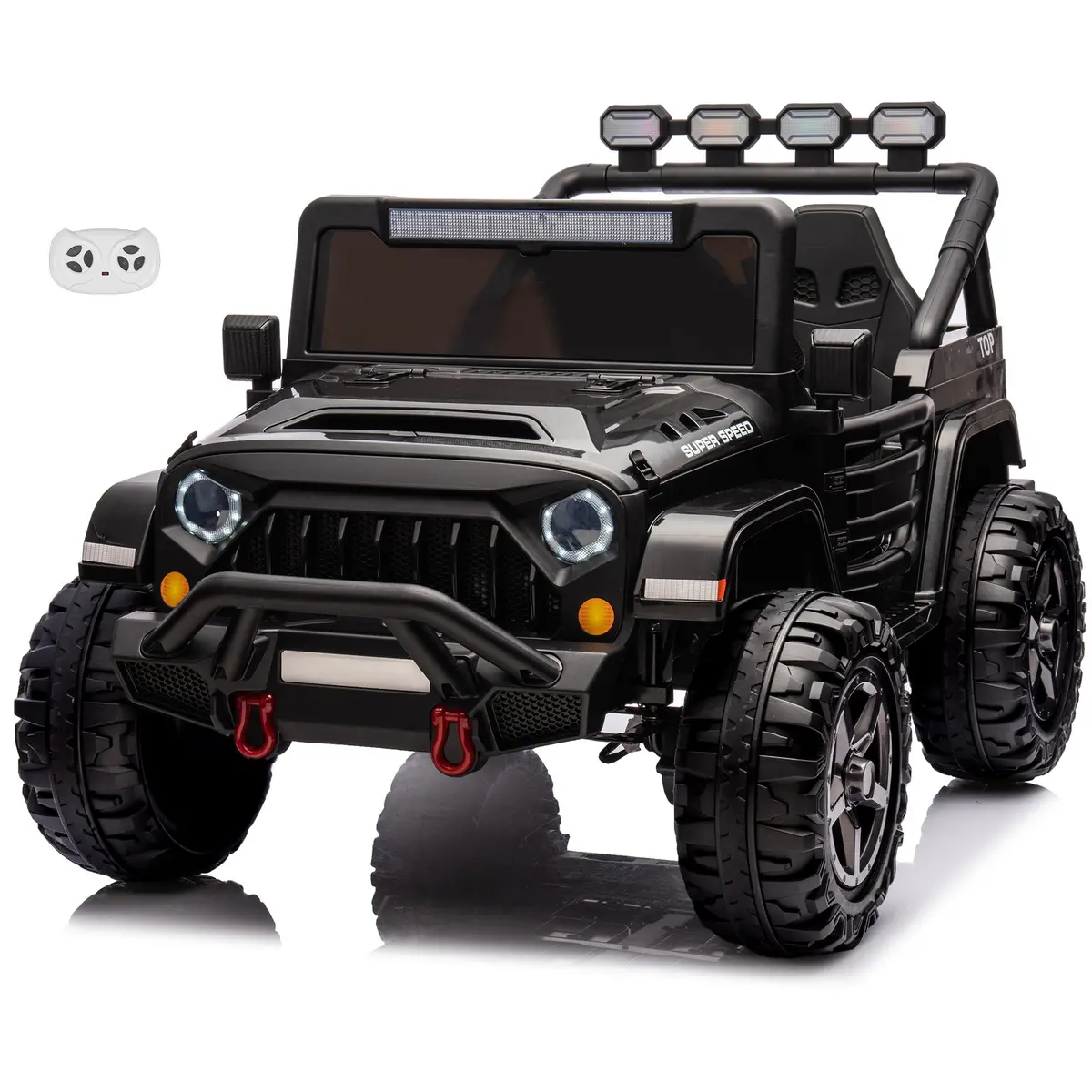 Havoc 2 Seater Jeep 24V Kids Ride On Car Toy With Open Doors, Realistic Lights And Remote Control 1