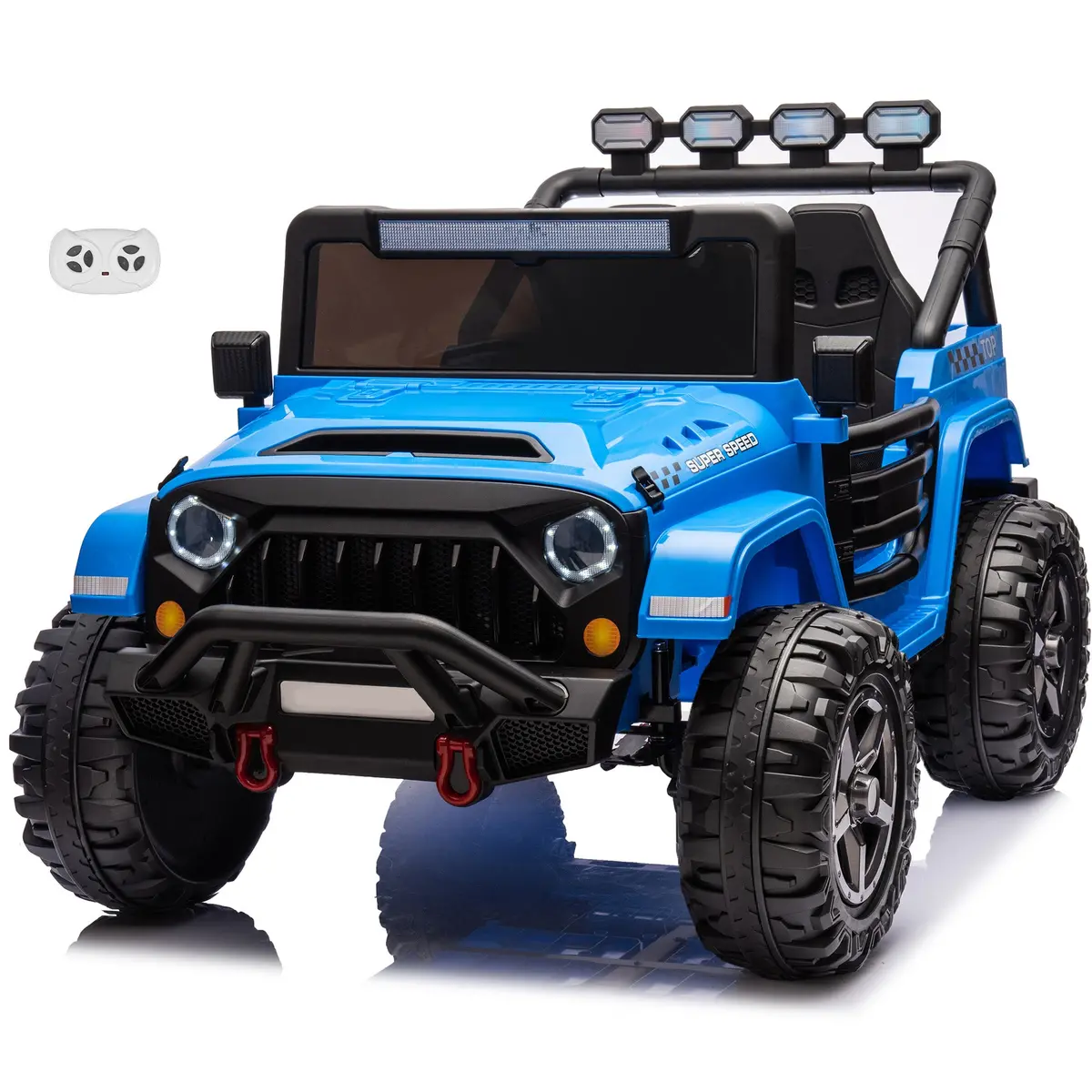 Havoc 2 Seater Jeep 12V Kids Ride On Car Toy With Open Doors, Realistic Lights And Remote Control 2