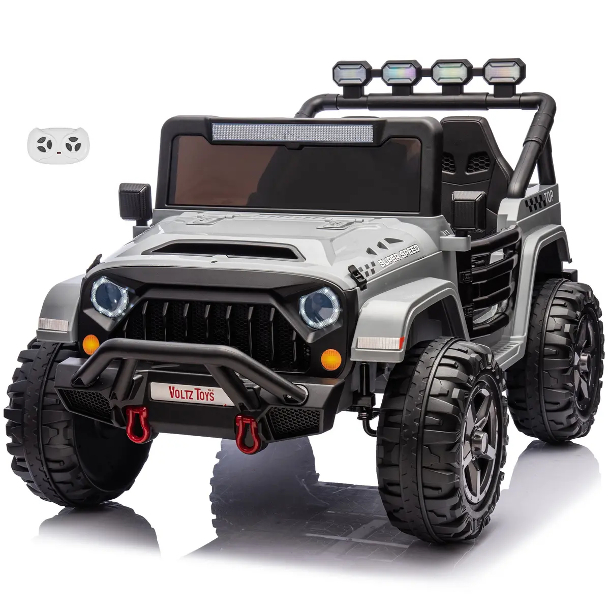 Havoc 2 Seater Jeep 12V Kids Ride On Car Toy With Open Doors, Realistic Lights And Remote Control 3