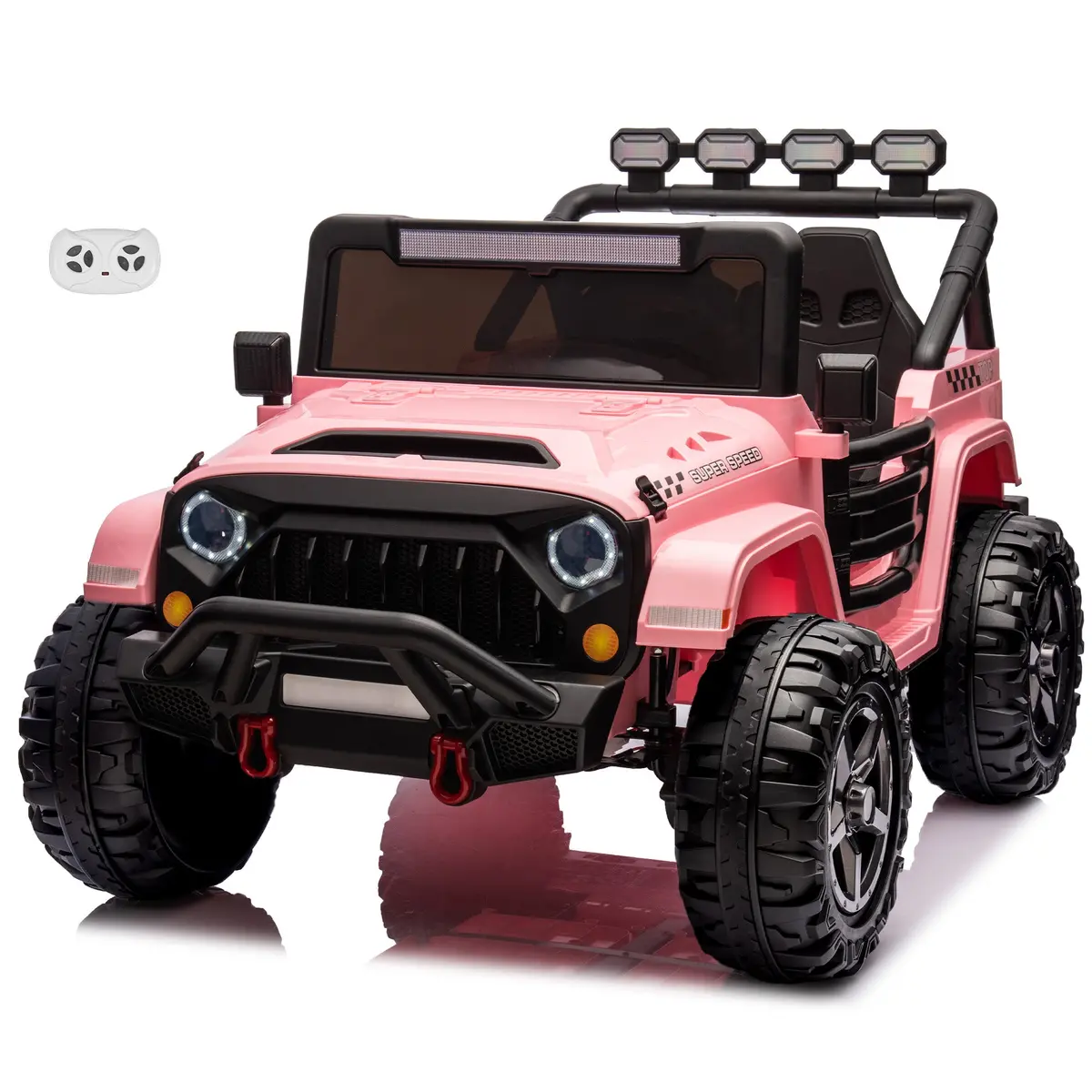 Havoc 2 Seater Jeep 12V Kids Ride On Car Toy With Open Doors, Realistic Lights And Remote Control 5