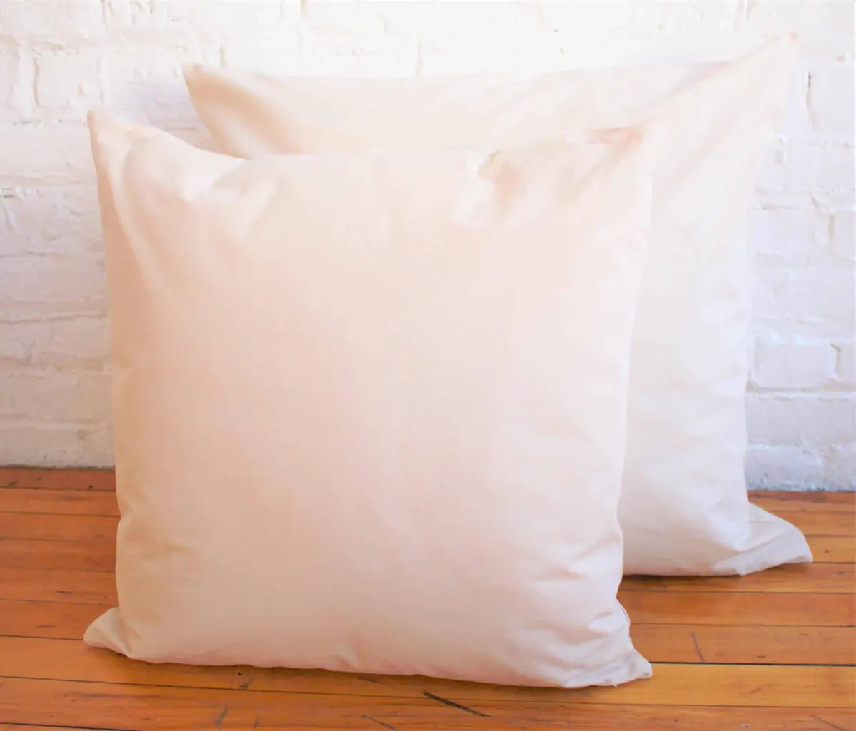White Lotus Waterproof Organic Cotton Decorative Pillow Protector 1