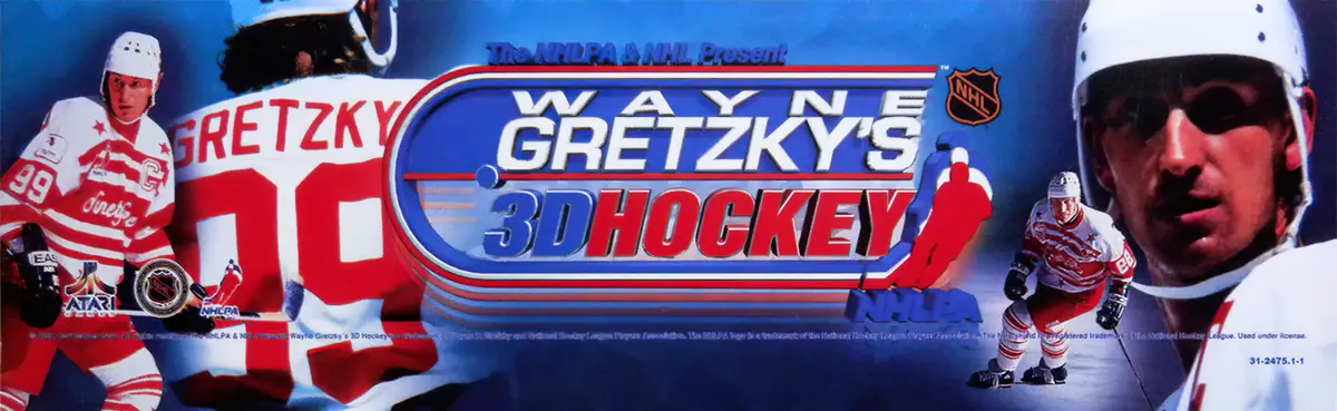 Wayne Gretzky's 3D Hockey Arcade Marquee 1