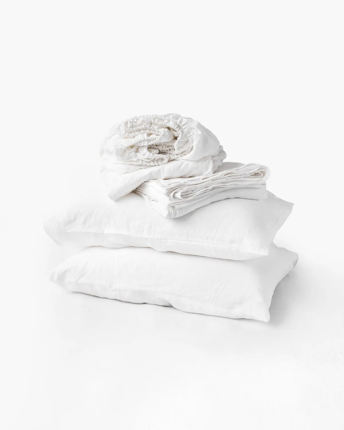 Magiclinen White Linen Sheet Set (4 Pcs) 1