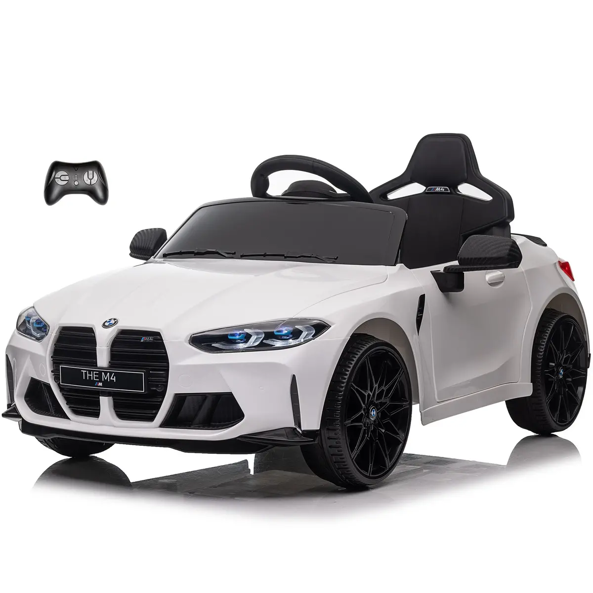 Bmw M4 12V Ride On Car With Remote Control, Led Lights And Music, Licensed 2
