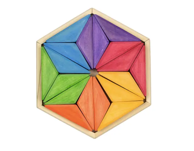 Poppybabyco Wooden Rainbow Puzzle Goethe Star 1