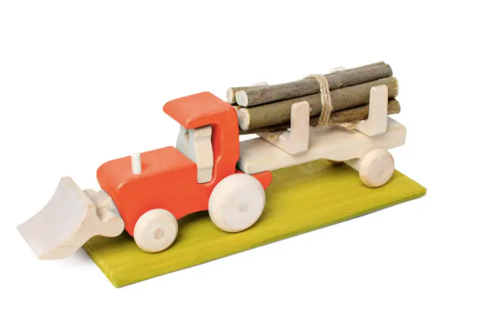 Poppybabyco Wooden Tractor Toy Set With Magnets 1