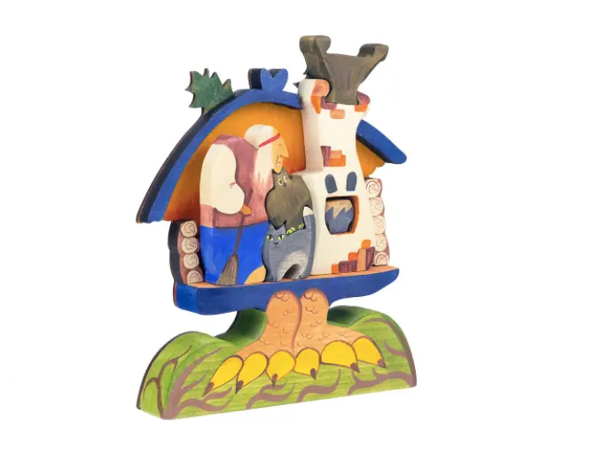 Poppybabyco Wooden Witch (Baba Yaga) In The House 1