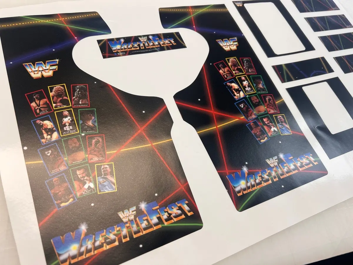 Grs Build-A-Cade - Wwf Wrestlefest Art Decal Kit 1