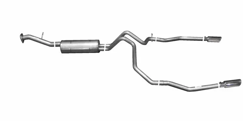 Gibson 00-01 Chevrolet Tahoe Base 4.8L 2.25In Cat-Back Dual Split Exhaust - Stainless 1