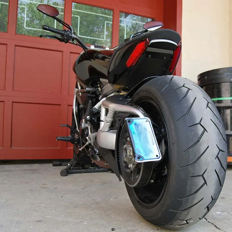 Rage Cycles Dual-Position Side-Mount License Plate Bracket For 2016+ Ducati Xdiavel 1