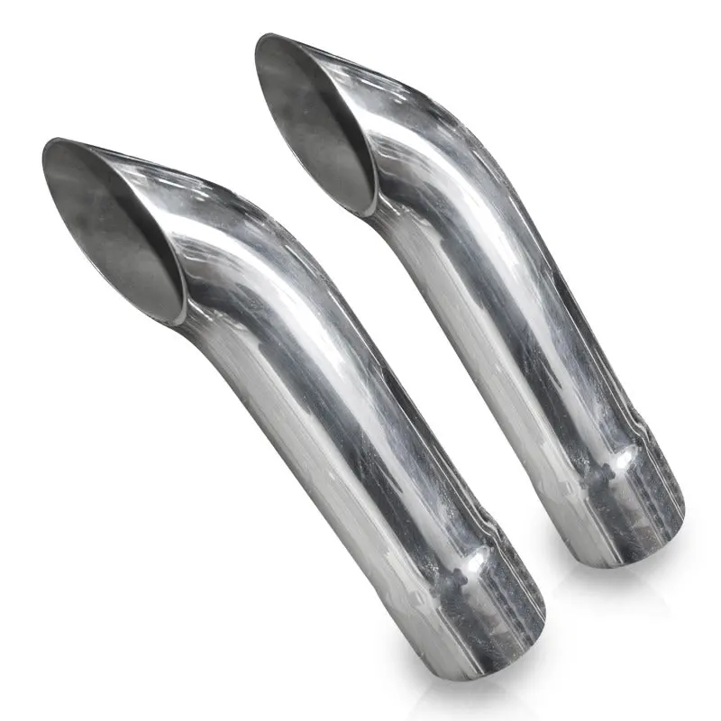 Stainless Works Extended Turn-Down Exhaust Tips – 2-Inch Id Inlet, 2-Inch Body 1