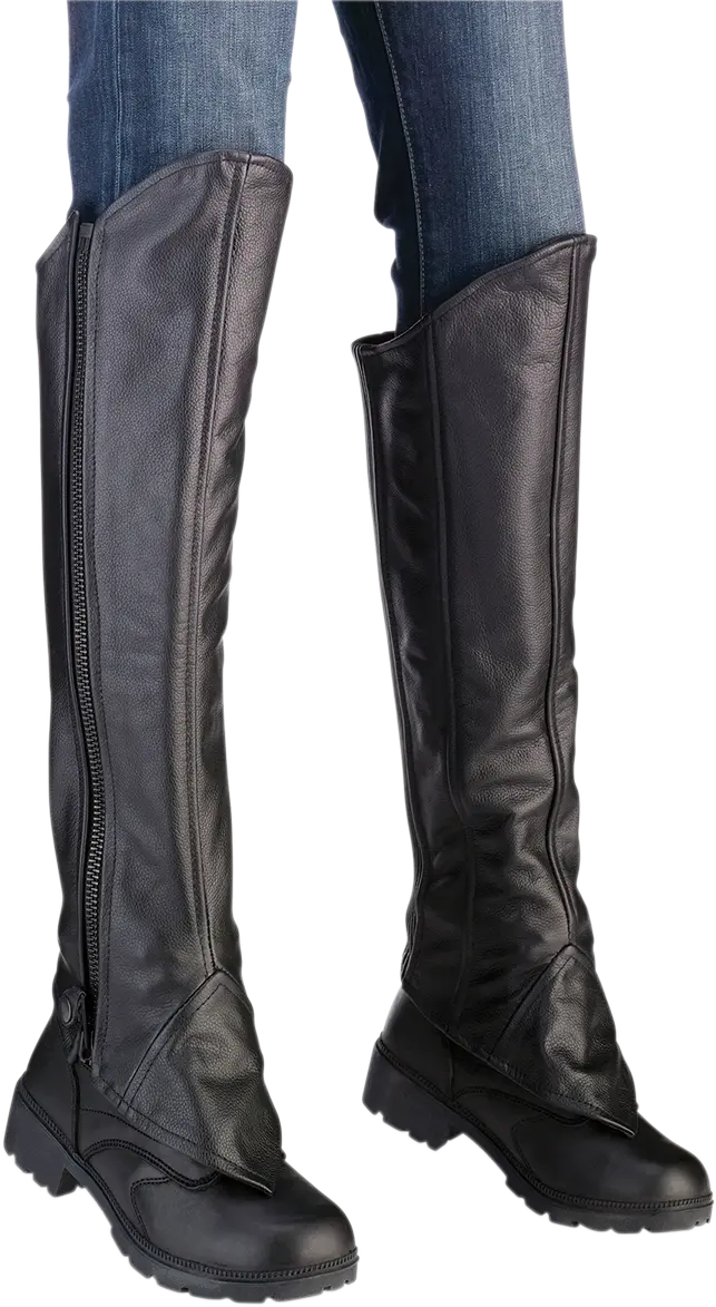 Z1R Women'S Half Chaps - Black - 2Xl/3Xl 2815-0094 1