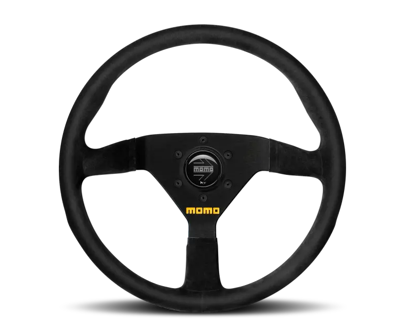 Momo Mod78 Racing-Inspired Steering Wheel – 320Mm Diameter, Black Leather Wrap With Black Spokes 1
