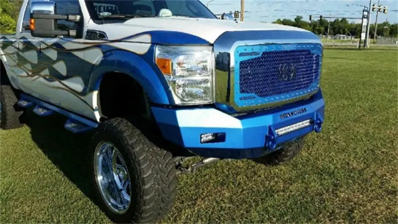 Iron Cross Low-Profile Front Bumper For 2007–2013 Toyota Tundra – Gloss Black Finish 1