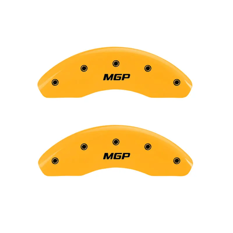 Mgp Engraved Brake Caliper Covers – Front & Rear, Yellow Finish, Fits 2019 Chevrolet Equinox 1