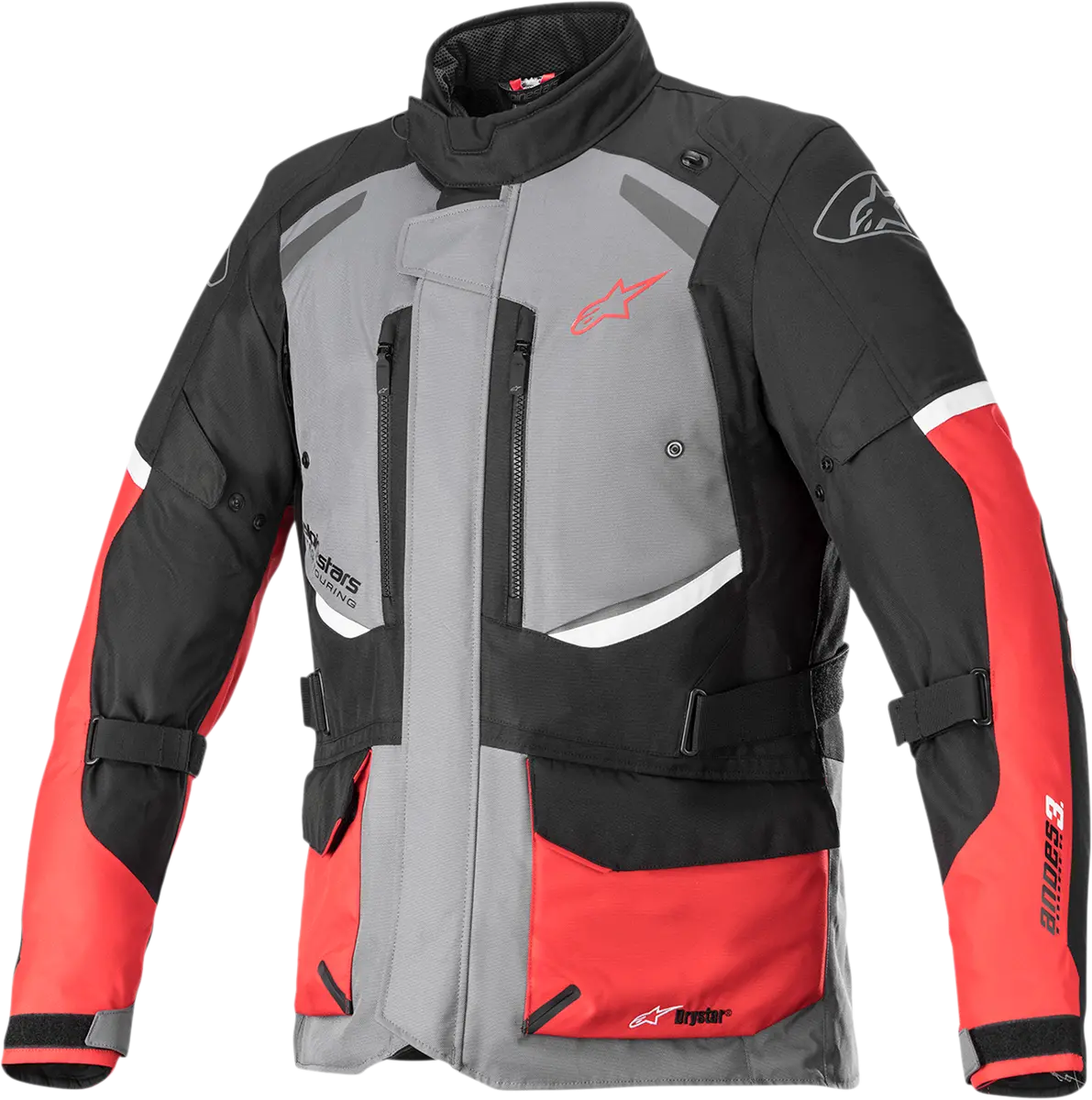 Alpinestars Andes V3 Adventure Jacket – Gray/Black/Red, Size Large (Model 3207521-9018-L) 1