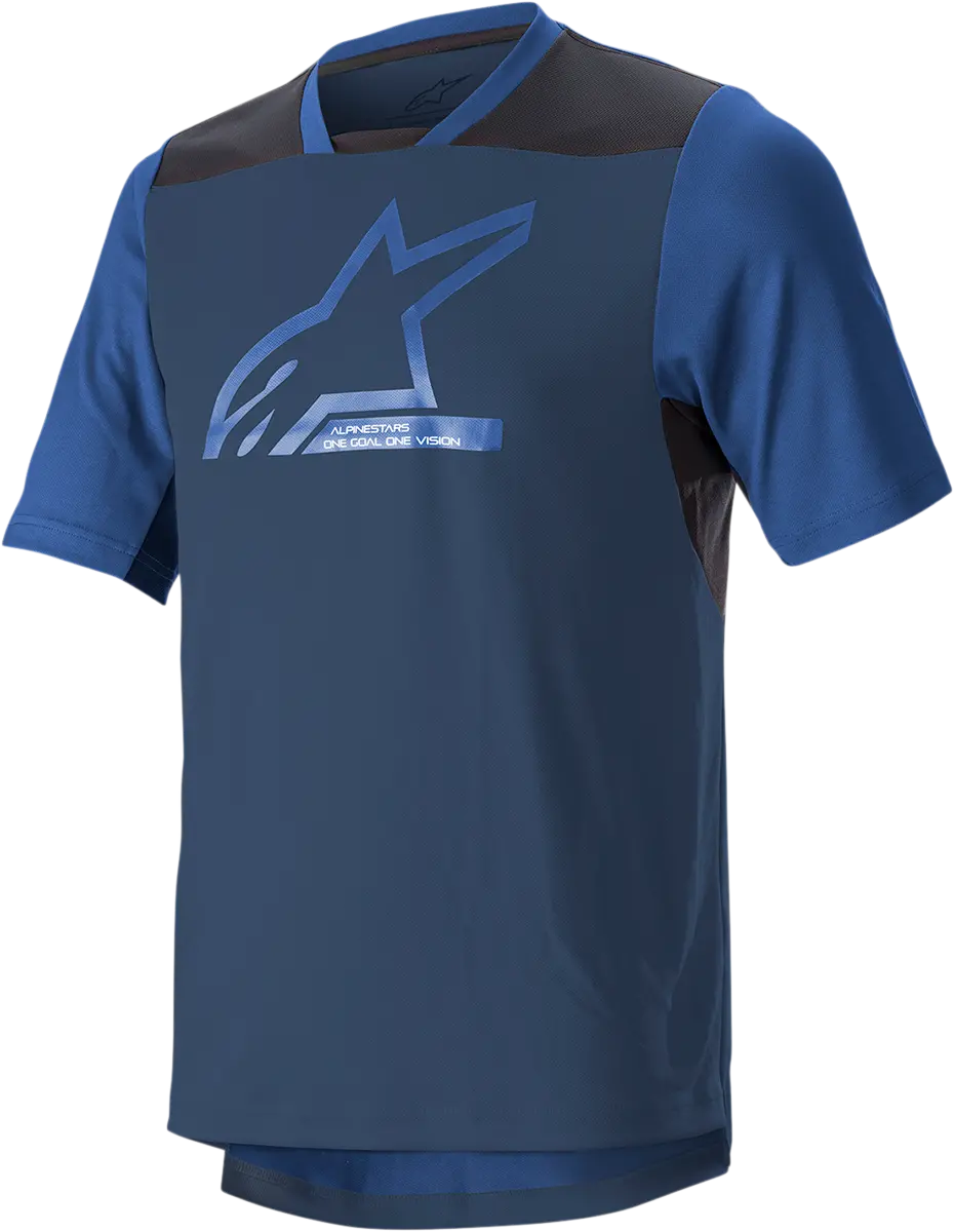 Alpinestars Drop 6.0 V2 Short-Sleeve Jersey – Midnight Blue/Black, Size Large (Model 1766322-7319-Lg) 1