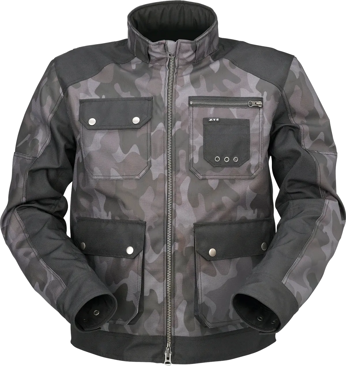 Z1R Camouflage Motorcycle Jacket – Gray/Black, Size 3Xl (Style 2820-5968) 1