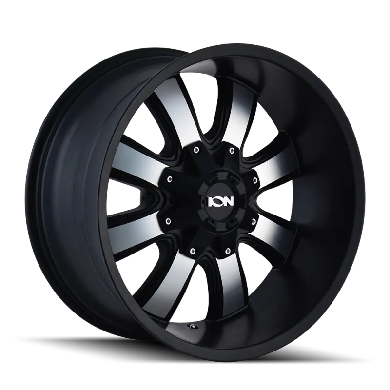 Ion Type 189 Satin Black & Machined Face Wheel – 20X10, 8X180 Bolt Pattern, -19Mm Offset, 124.1Mm Hub Bore 1