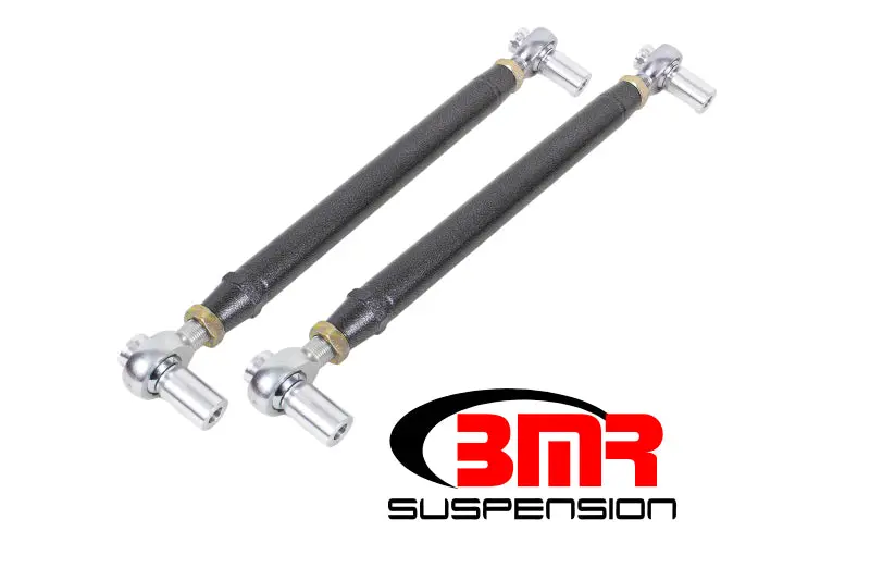 Bmr Black Hammertone Lower Control Arms For 1979–1998 Fox-Body Mustangs – Chrome Moly With Dual-Adjustable Rod Ends 1