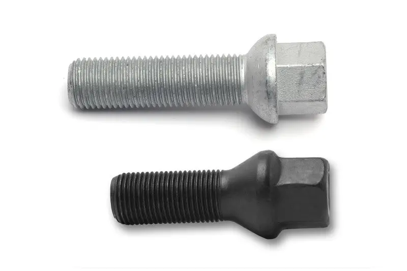 H&R Black Titanium-Look Wheel Bolts – M14X1.25, 43Mm Length, Tapered Seat, 17Mm Head 1