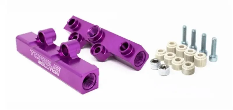 Torque Solution Top-Fed Fuel Rails – Purple Anodized, Fits 2002–2014 Subaru Wrx And 2007–2018 Sti 1