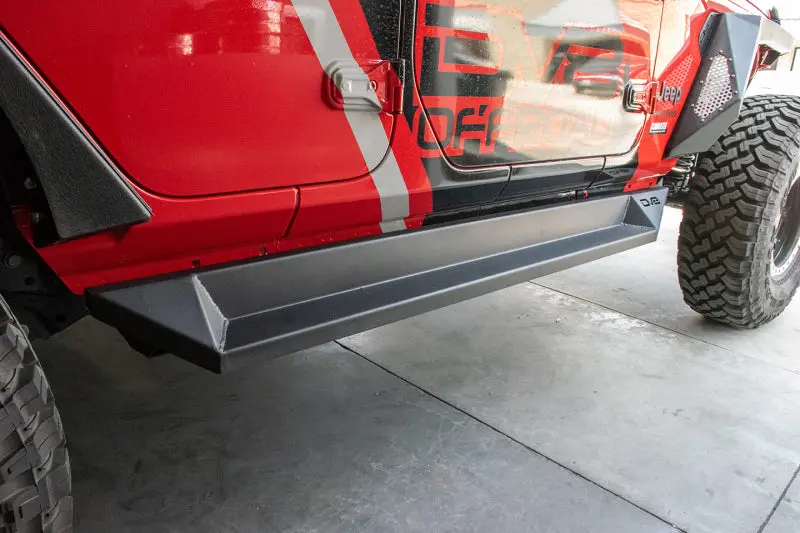 Dv8 Offroad Powder-Coated Side Step Slider For 2018+ Jeep Wrangler Jl 1