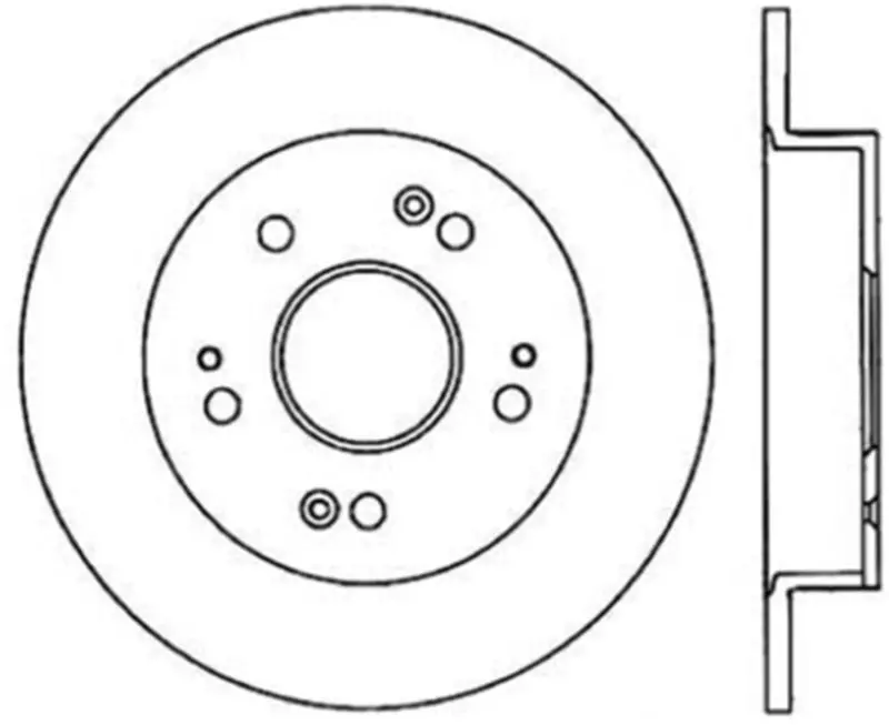 Stoptech Cryo-Treated Rear Brake Rotors For Honda Prelude (1999–2001), Civic Si (2006–2013), And Acura Ilx (2013–2014) 1