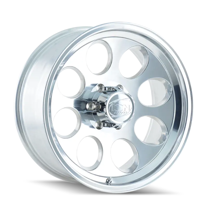 Ion Type 171 Polished Aluminum Wheel: 17X9", 5X139.7 Bolt Pattern, 0Mm Offset, 108Mm Hub Bore 1