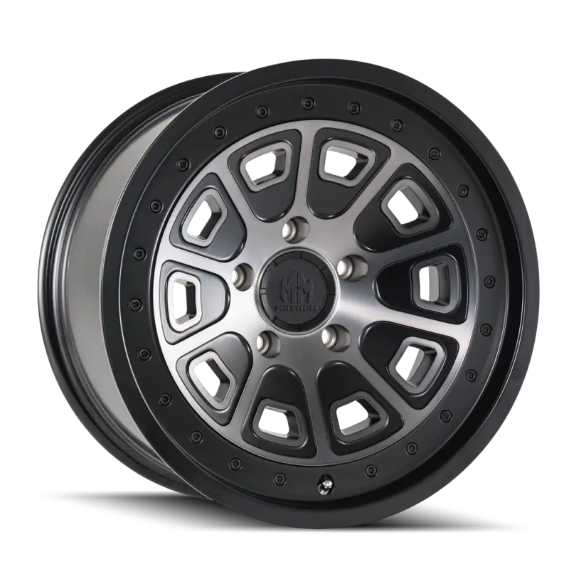 Mayhem Flat Iron Forged Alloy Wheel – 20X9", 6X135 Bolt Pattern, 0Mm Offset, 87.1Mm Hub Bore, Matte Black W/ Dark Tint 1