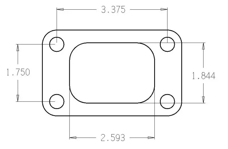 Cometic Turbo Flange Gasket For T3/T4 Turbine Inlet Exhaust Applications 1