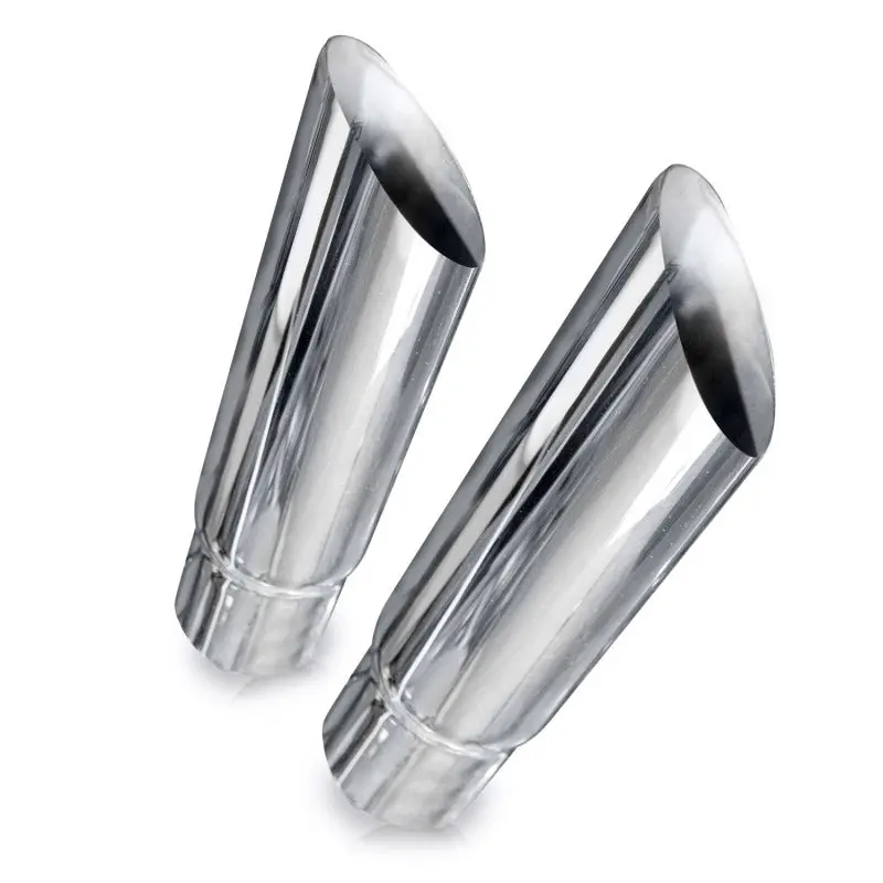 Stainless Works Angle-Cut Resonator Tips – 2.5" Inlet, 3" Body Diameter 1