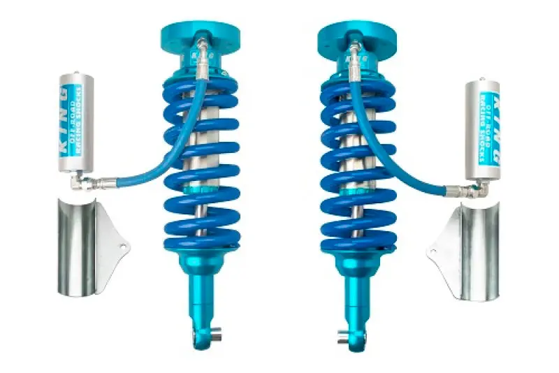 King 2.5-Inch Remote Reservoir Coilover Shocks – Front Pair For 2016+ Nissan Titan Xd 1