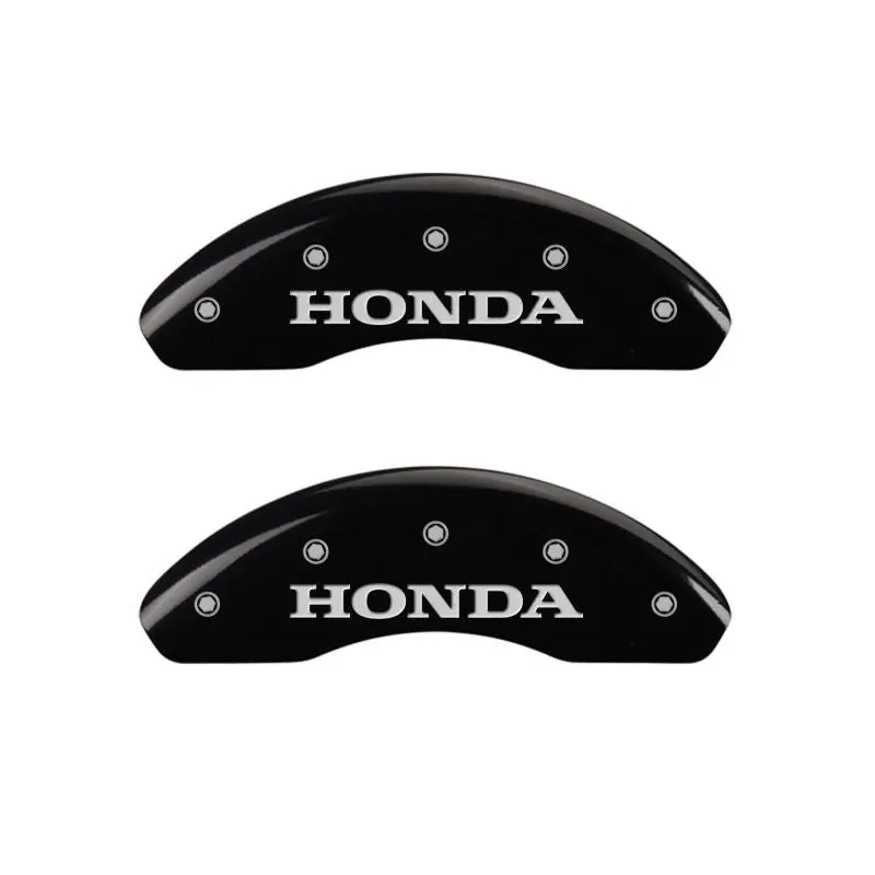 Mgp 4 Caliper Covers Engraved Front Honda Engraved Rear H Logo Black Finish Silver Ch 1