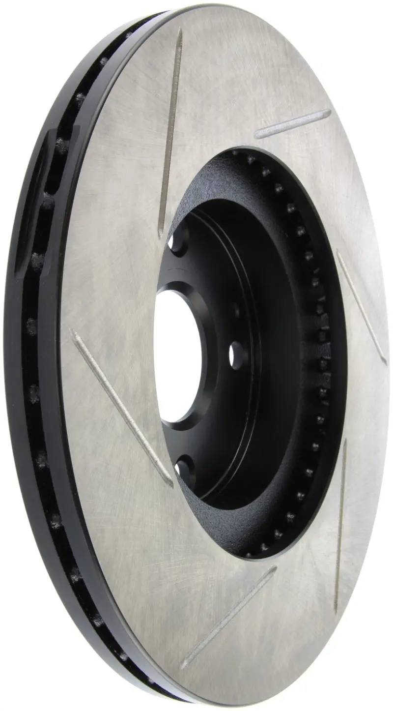 Stoptech Power Slot Slotted Front Rotor – Left-Side, Designed For 2001–2005 Mazda Miata Sport/Turbo 1