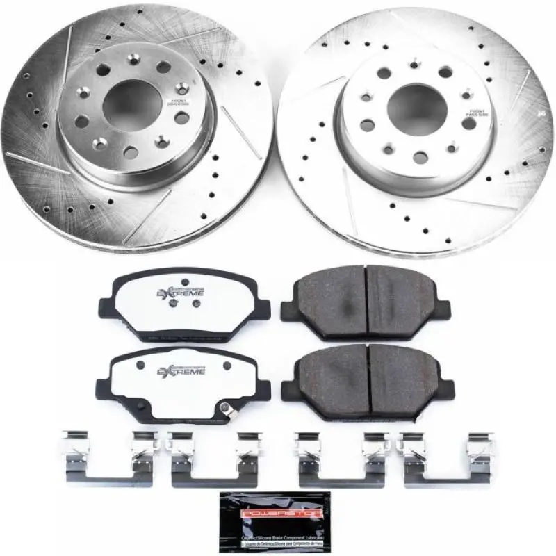 Power Stop Z26 Street Warrior Front Brake Kit For 2016–2019 Chevrolet Camaro 1
