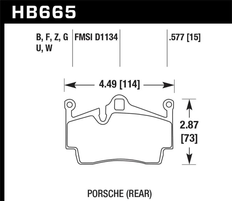 Hawk Dtc-60 Race Rear Brake Pads For 2012–2015 Porsche Boxster 1