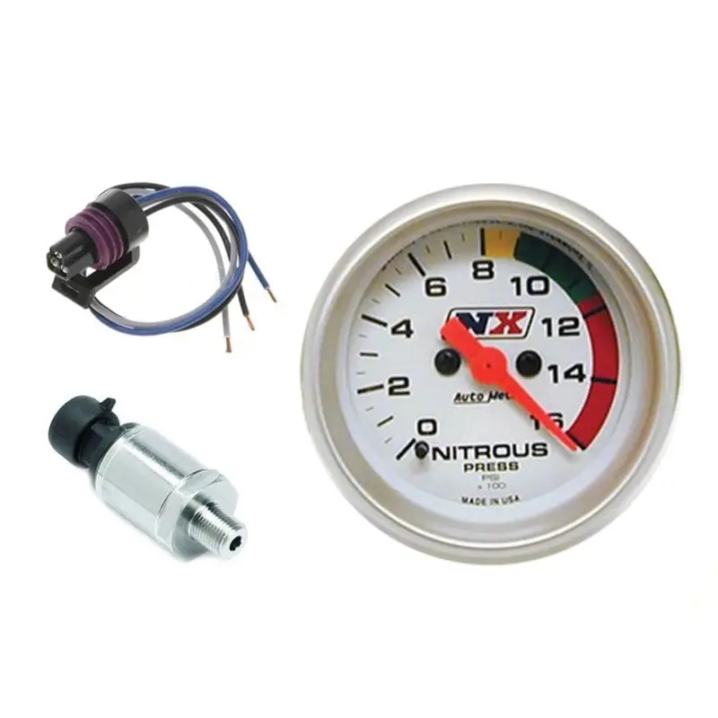 Nitrous Express 2-5/16" Electric Nitrous Pressure Gauge With Integrated Sensor 1
