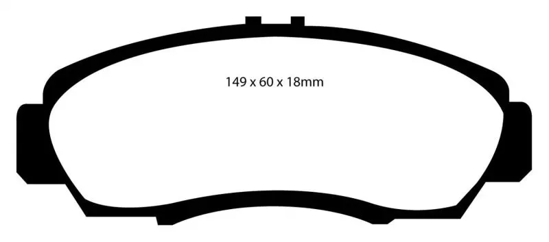 Ebc Redstuff High-Performance Front Brake Pads For 2001–2003 Acura Cl 3.2L 1