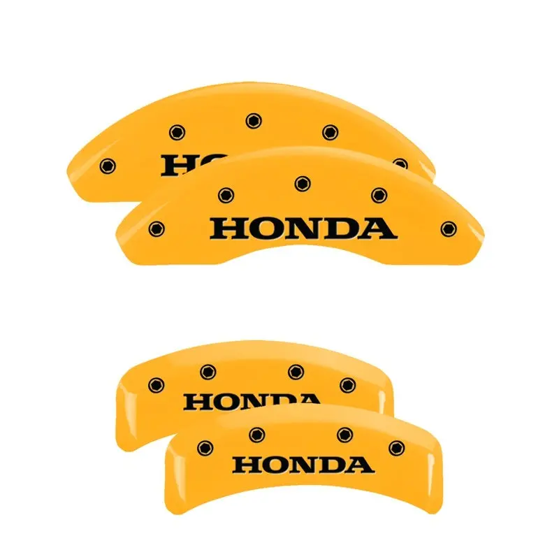 Mgp Engraved Caliper Covers – Yellow Finish With Black Char For 2003 Honda Element 2