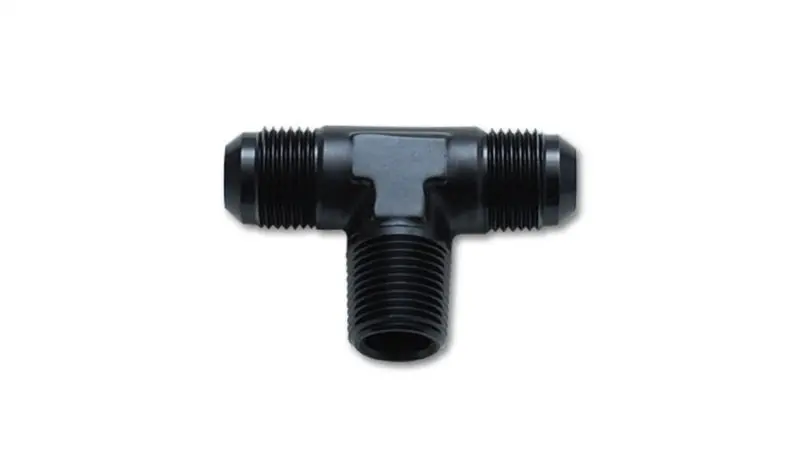 Vibrant Aluminum -10An X 1/2" Npt Flare-To-Pipe Tee Adapter Fitting 1