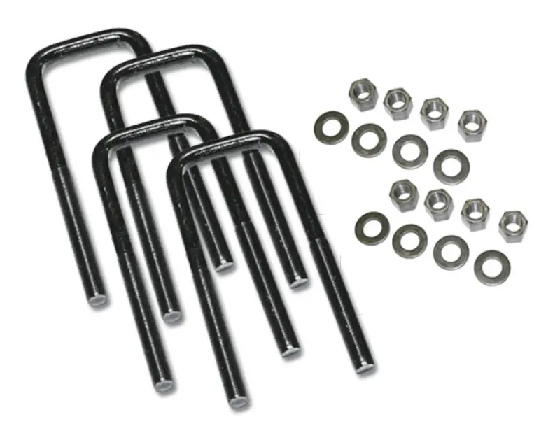 Superlift 5/8" X 2.5" X 15" Square U-Bolt Kit With Mounting Hardware (4-Pack) 1