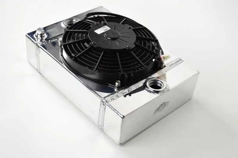 Csf Universal Drag Race Radiator With Integrated 9" Spal Fan – 10.5" H × 10" L × 3.6" W 1