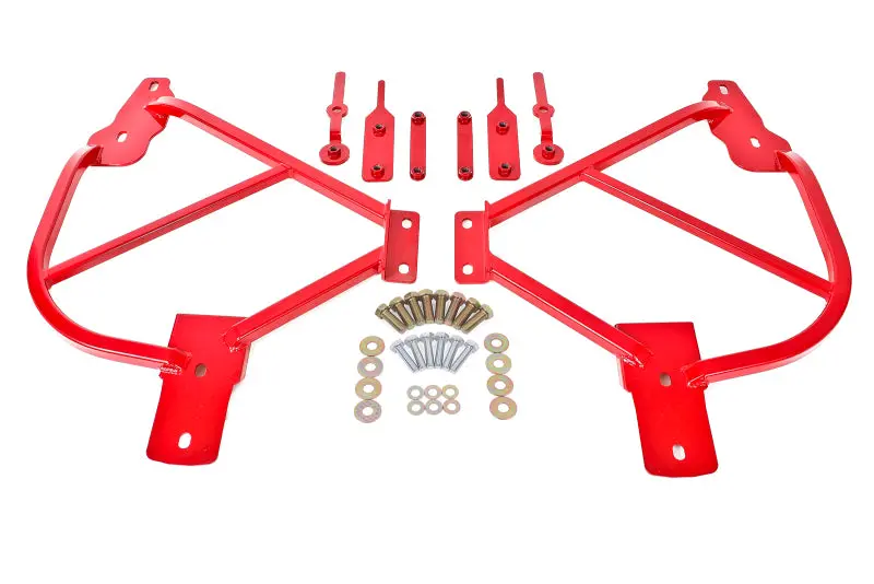 Bmr Bolt-On Subframe Connectors For 2010–2015 Chevrolet Camaro (5Th Gen), Red Finish 1