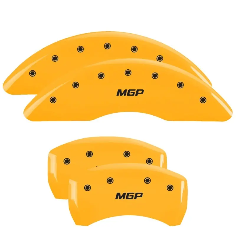 Mgp Engraved Brake Caliper Covers – Yellow Finish With Black Char For 2000 Mercedes-Benz E430 2