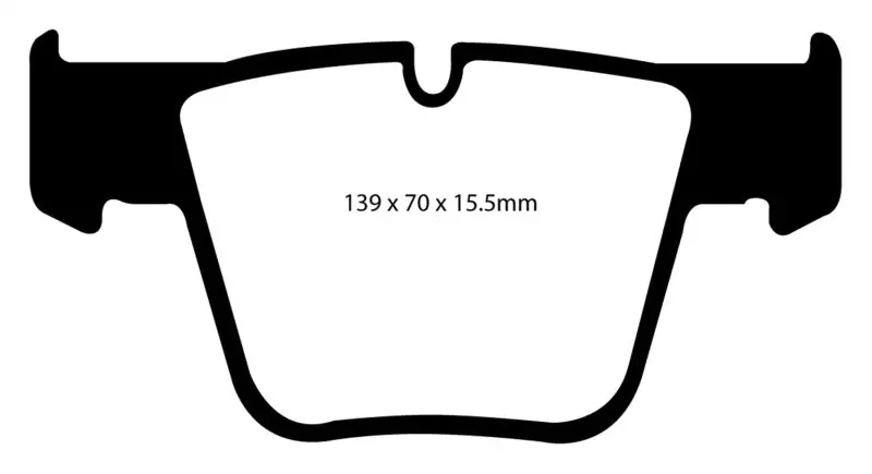 Ebc Redstuff High-Performance Front Brake Pads For 2007–2011 Mercedes-Benz Cl63 Amg (6.2L) 1
