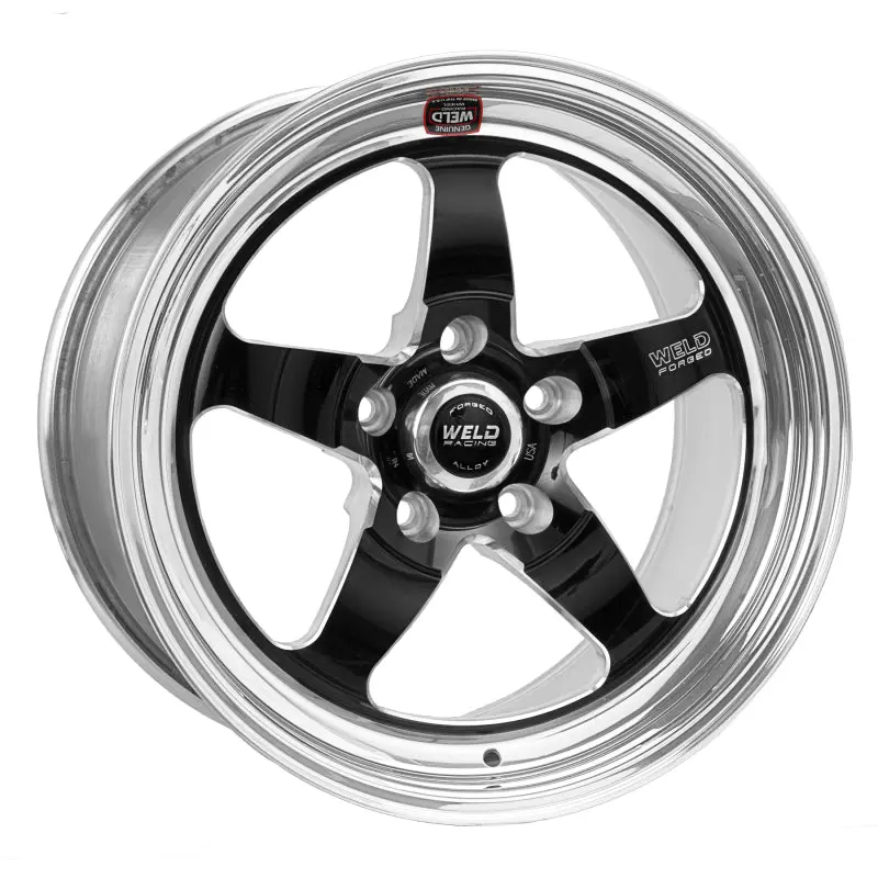 Weld S71 18X11 / 5X4.75 Bp / 8.2In. Bs Black Wheel (Medium Pad) - Non-Beadlock 1